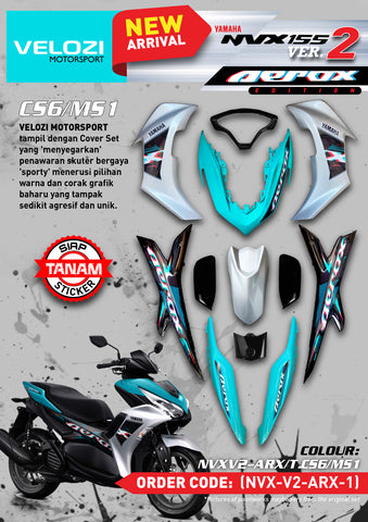 ARX1 BODY COVER SET YAMAHA AEROX 155 V2